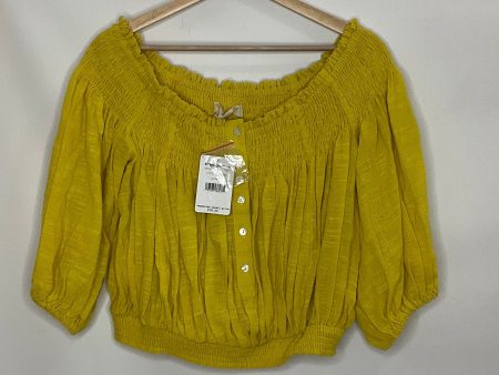 Yellow Top Short Sleeve We The Free, Size S Fashion