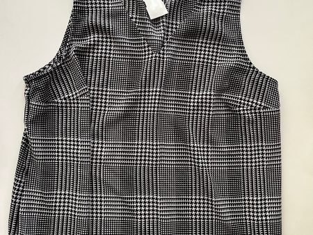 Blouse Sleeveless By Nine West Apparel In Plaid, Size: L For Cheap