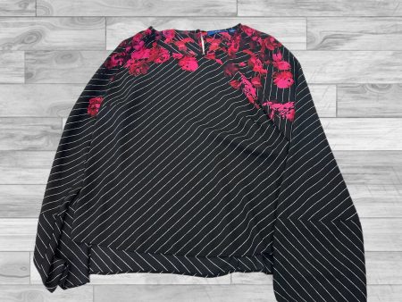 Top Long Sleeve By Apt 9 In Black Red, Size: S For Sale