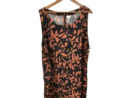 Dress Casual Short By A New Day In Black & Brown, Size: 3x Online Sale