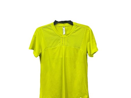 Athletic Top Short Sleeve By Adidas In Yellow, Size: S Online