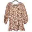 Blouse 3 4 Sleeve By Easel In Animal Print, Size: L For Discount