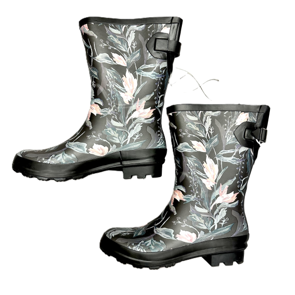 Boots Rain By A New Day In Floral Print, Size: 7 Online Hot Sale