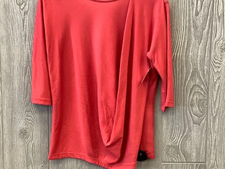 Top 3 4 Sleeve By Lee In Red, Size: M Fashion