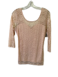 Top 3 4 Sleeve Basic By Guess In Peach, Size: S For Cheap