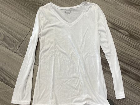 Top Long Sleeve By Clothes Mentor In White, Size: L Supply