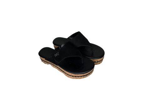 Sandals Heels Platform By Karl Lagerfeld In Black, Size: 7.5 on Sale