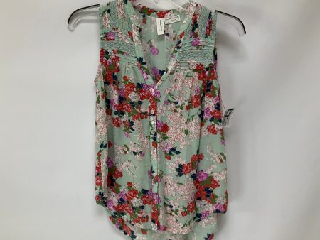 Floral Print Top Sleeveless Meadow Rue, Size Xs Fashion