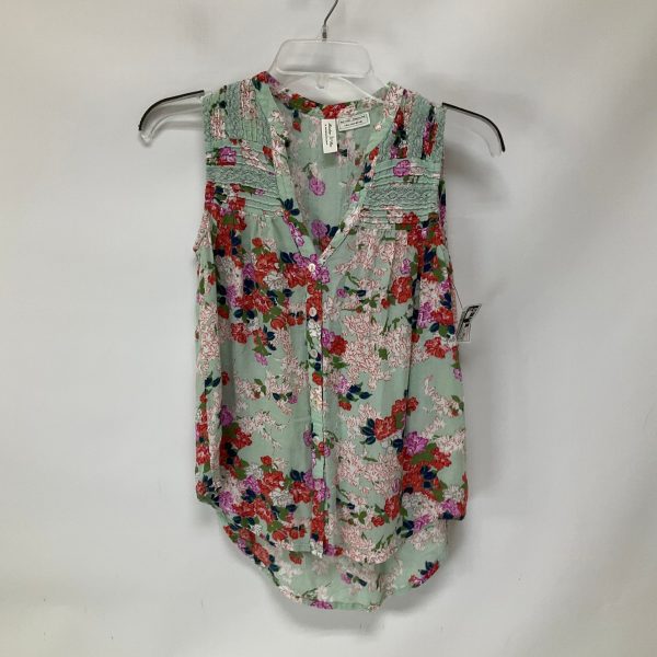 Floral Print Top Sleeveless Meadow Rue, Size Xs Fashion