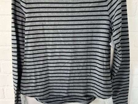 Top Long Sleeve By Cabi In Black & Grey, Size: S Sale