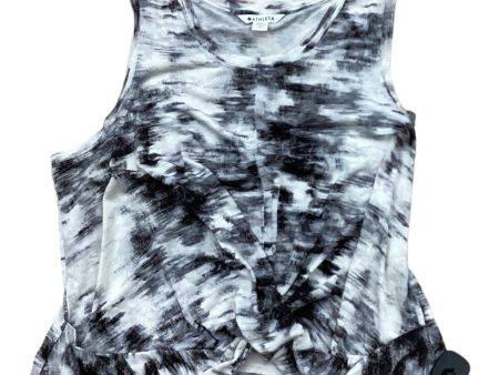 Top Sleeveless Designer By Athleta In Black & White, Size: 2x Online