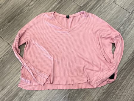 Top Long Sleeve By Wild Fable In Pink, Size: L on Sale