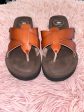 Sandals Flip Flops By Rocket Dogs In Brown, Size: 6 Cheap