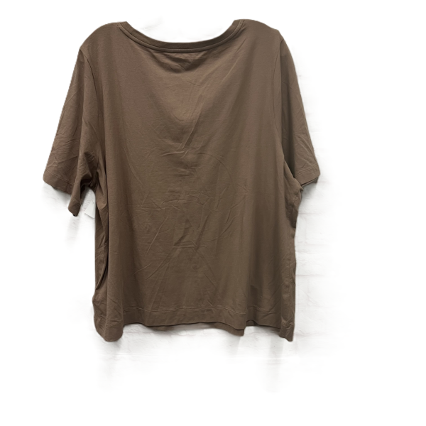 Athletic Top Short Sleeve By Athleta In Brown, Size: 2x Online Sale