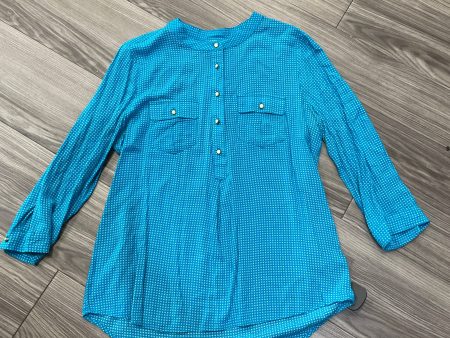 Top Long Sleeve By Stylus In Teal, Size: M Online Hot Sale