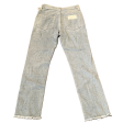 Blue Denim Jeans Straight By Adriano Goldschmied, Size: 2 Supply