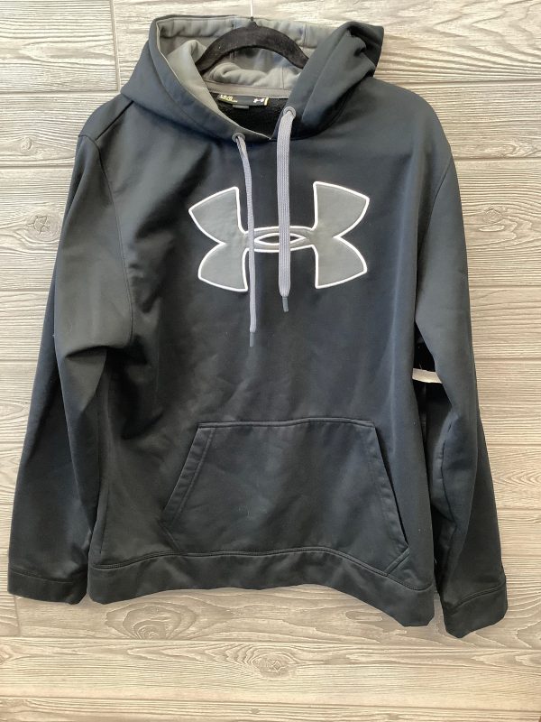 Athletic Sweatshirt Hoodie By Under Armour In Black, Size: L Online Hot Sale