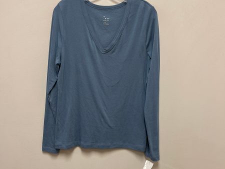 Top Long Sleeve By A New Day In Blue, Size: L For Cheap