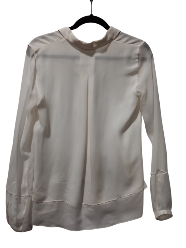 Blouse Long Sleeve By Elie Tahari In White, Size: Xs For Cheap