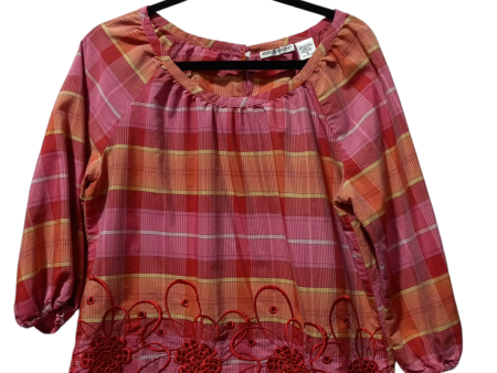 Blouse 3 4 Sleeve By Rebecca Malone In Multi-colored, Size: M Online