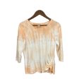 Top 3 4 Sleeve By Chicos In Tie Dye Print, Size: S For Sale