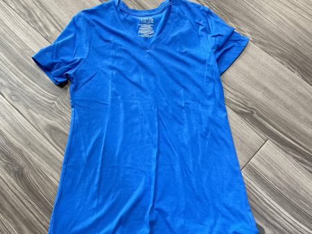 Top Short Sleeve By Time And Tru In Blue, Size: S Online Sale