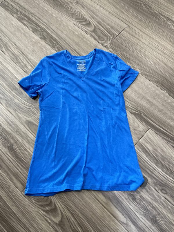 Top Short Sleeve By Time And Tru In Blue, Size: S Online Sale