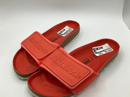 Sandals Flats By Birkenstock In Coral, Size: 10 For Discount