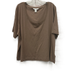 Athletic Top Short Sleeve By Athleta In Brown, Size: 2x Online Sale