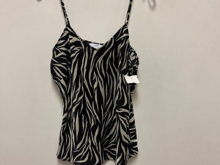 Top Sleeveless By Time And Tru In Zebra Print, Size: L Online