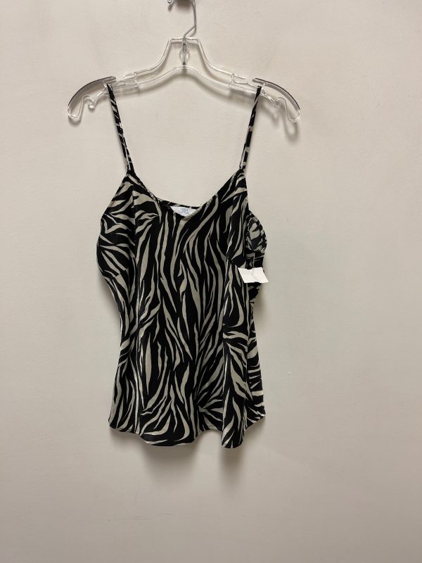 Top Sleeveless By Time And Tru In Zebra Print, Size: L Online