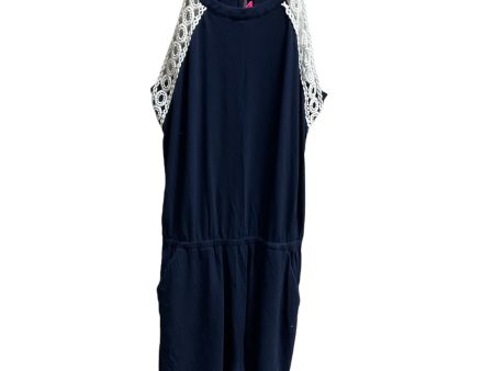 Romper By Lilly Pulitzer In Blue & White, Size: Xxs Fashion