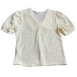 Cream Top Short Sleeve By Ava Rose, Size: Xl Online Hot Sale