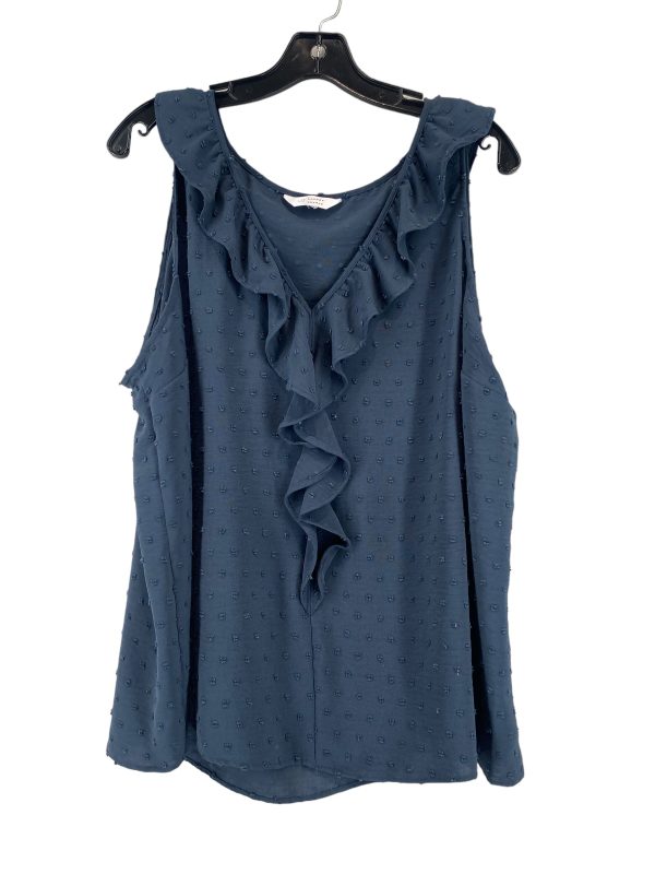 Top Sleeveless By Lc Lauren Conrad In Navy, Size: Xl Online