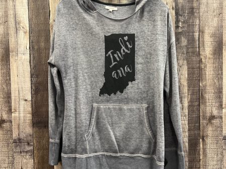 Sweatshirt Hoodie By Maurices In Grey, Size: M on Sale