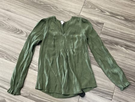 Top Long Sleeve By Nanette By Nanette Lepore In Green, Size: Xs Online Sale