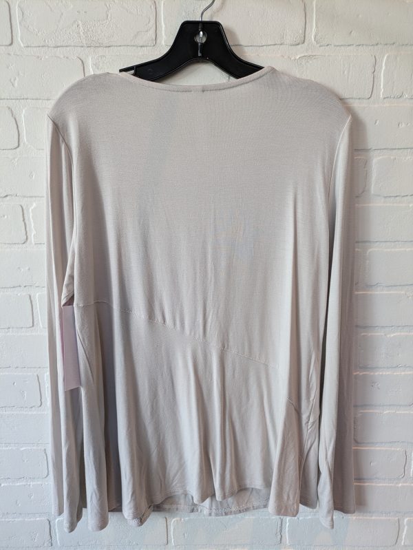 Top Long Sleeve Basic By Tahari By Arthur Levine In Brown, Size: L Cheap