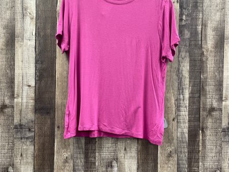 Top Short Sleeve Basic By Nine West In Pink, Size: L Supply