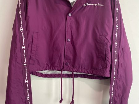 Athletic Jacket By Champion In Purple, Size: S Online Hot Sale