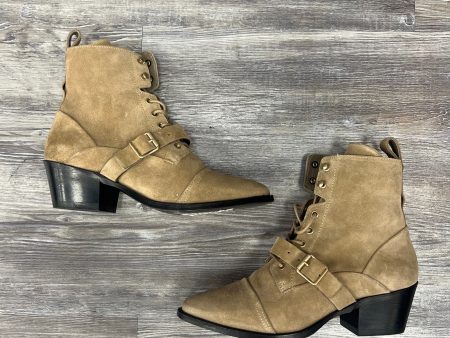 Boots Mid-calf Heels By All Saints In Tan, Size: 8 Supply