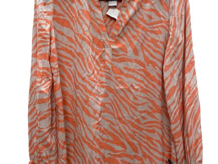 Top Long Sleeve By Chicos In Animal Print, Size: 0 For Cheap