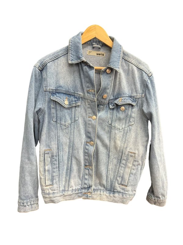 Jacket Denim By Top Shop In Blue Denim, Size: S For Cheap