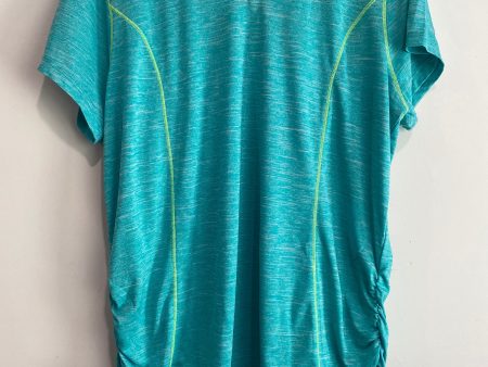 Athletic Top Short Sleeve By Rbx In Teal, Size: 1x For Cheap