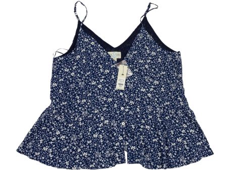 BLUE BLOUSE SLEEVELESS by CLOTHES MENTOR Size:L Online now