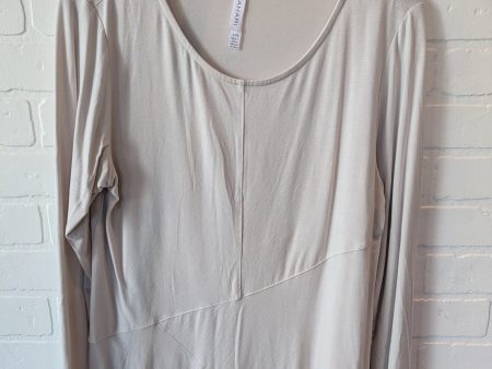 Top Long Sleeve Basic By Tahari By Arthur Levine In Brown, Size: L Cheap