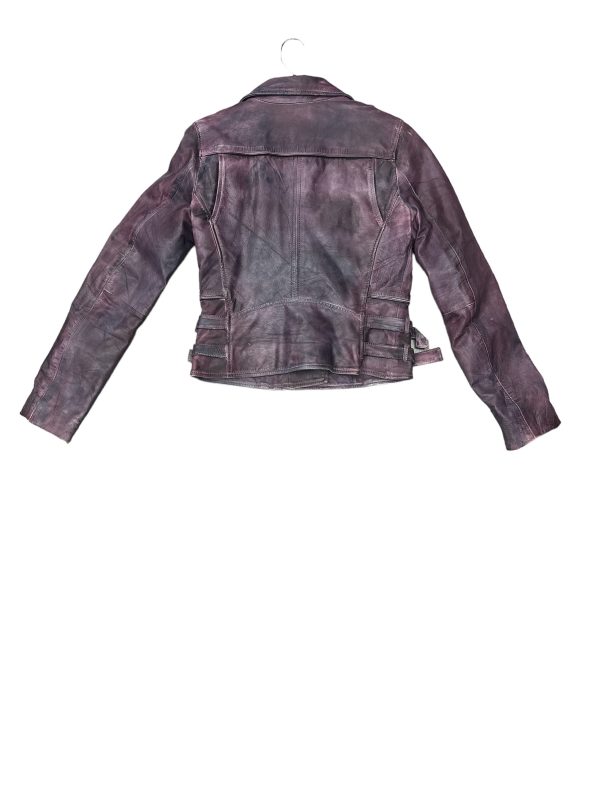 Jacket Leather By Black Rivet In Purple, Size: Xs For Cheap