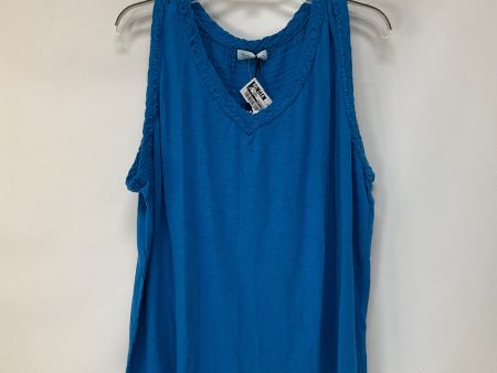 Blue Top Sleeveless Michael Stars, Size 2x Online now