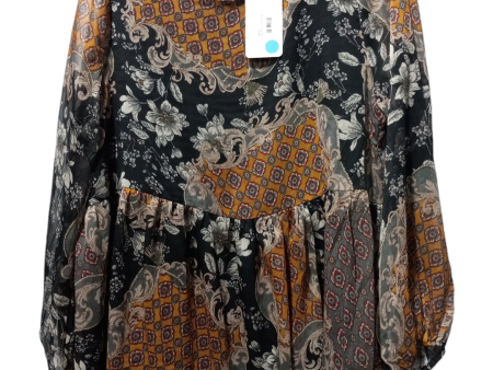 Blouse Long Sleeve By Hayden La In Multi-colored, Size: L Online Hot Sale