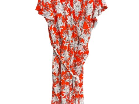 Jumpsuit By Vince Camuto In Floral Print, Size: 1x For Cheap