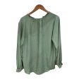 Blouse Long Sleeve By Nine West Apparel In Green, Size: Xxl Cheap